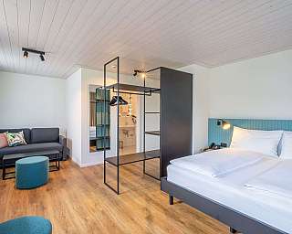 Moderner Hotelzimmerbereich