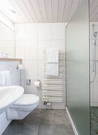 Modern white bathroom